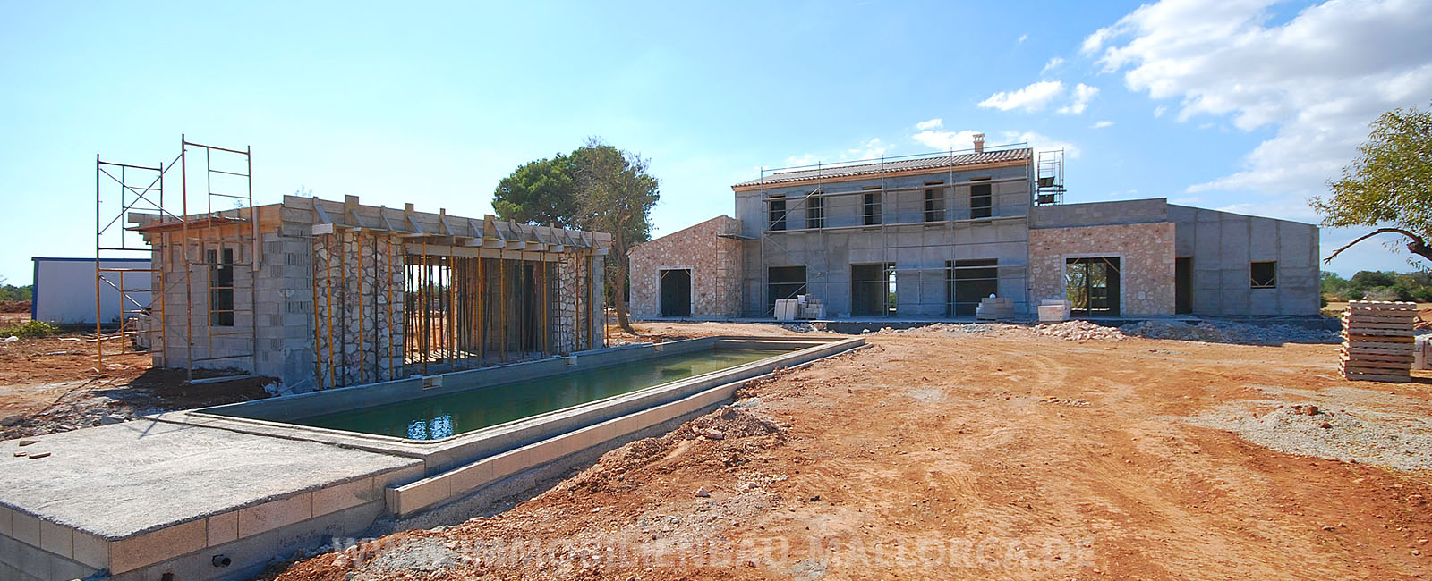 Baustruktur Rohbau Finca Mallorca